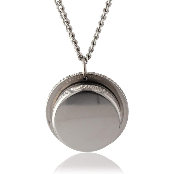 Leger Pill Case Nitro Case Titanium 70cm Necklace Made in Japan Waterproof Knurled Large Capacity PC30-1
