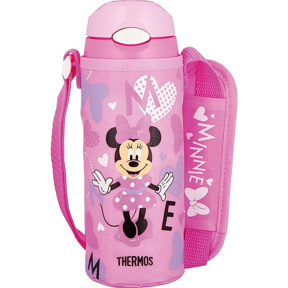 Thermos Vacuum Insulated Straw Bottle Minnie Pink Heart FHL-401FDS PHT