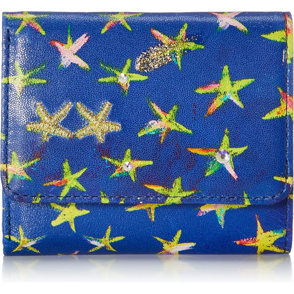 Tsumori Chisato Mini Wallet Trifold Wallet Egyptian Star Women's Blue