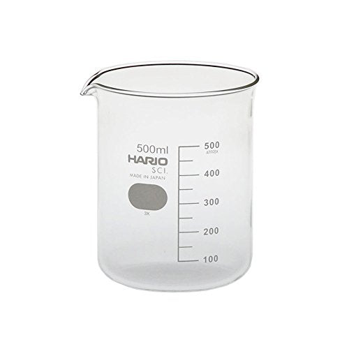 HARIO B-500-H32 Beaker, 16.9 fl oz (500 ml), Made in Japan
