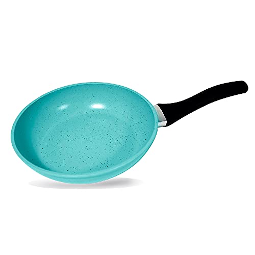 Star Life Jade Jade Frying Pan Jade Coating Non-stick ih Gas Electric Compatible Lightweight and Durable Green (Frying Pan, 24cm)