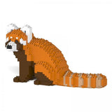 JEKCA Embale Helk Building Blocks Toy, Creating Realistic Animal Objects, Clear Eyes, Red Panda 11.3 x 4.5 x 6.1 inches (28.8 x 11.3 x 15.4 cm), Sturdy Blocks Fixed with Screws, For Adults, 3D Puzzle,