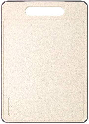 Cooking Researcher Supervisor Machine Board Rubber Antibacterial Dishwasher Camping Latuna Nonslip Cutting Board Silicon Multifunctional Outdoors (Cream, 33.5x23.5cm)