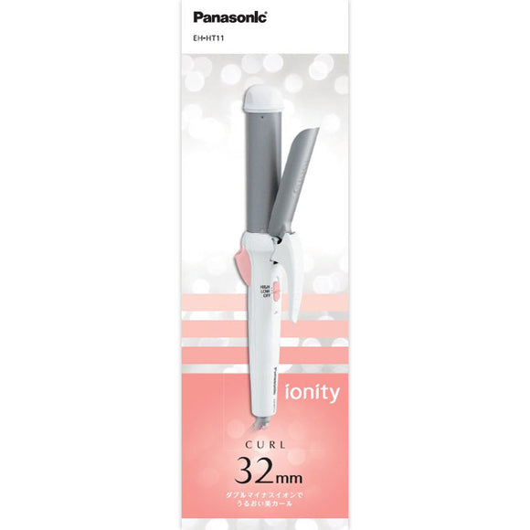 Panasonic Hair Iron, for curling, 1.3in (32mm) Ionity White EH-HT11-W