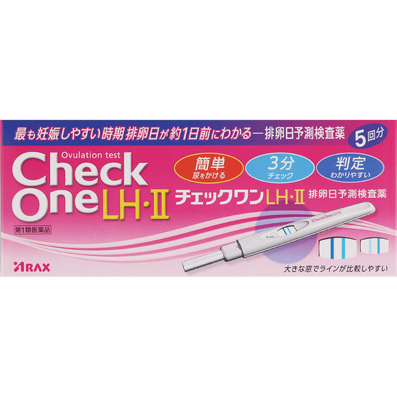 Arax Check One LH?II Ovulation Day Prediction Test Drug 5 times