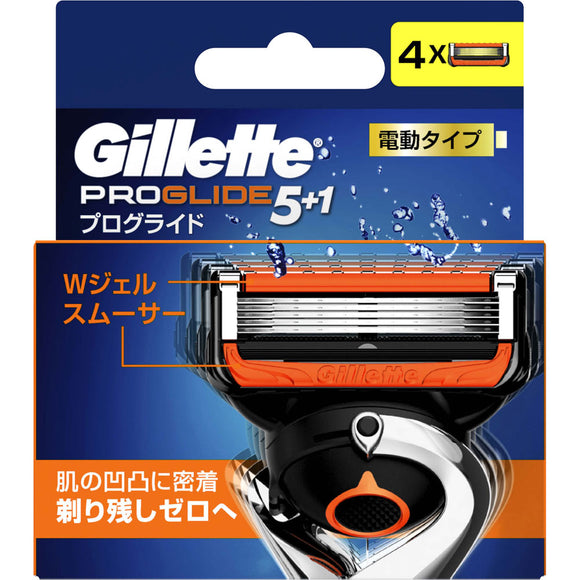 P & G Japan Gillette Proglide Power 4 spare blades
