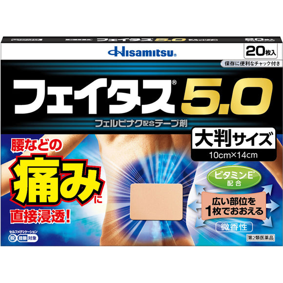 Hisamitsu Pharmaceutical Fatus 5.0 Large format 20 sheets