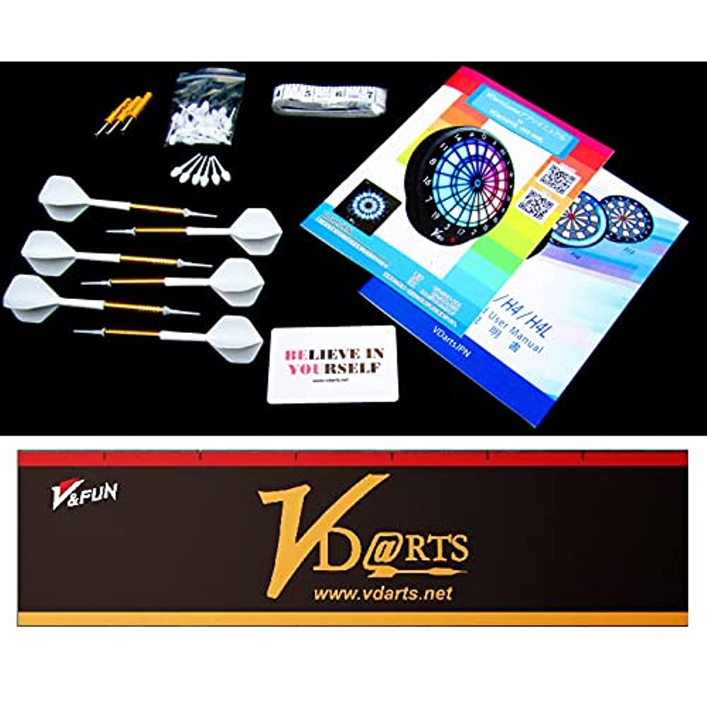 LED Darts Board Set VDarts H4L V Darts Advanced Full Spec Silent Darts –  Goods Of Japan