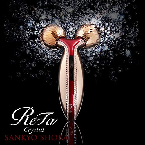 Sankyo Shokai ReFa Crystal Facial Beauty Roller, MTG, Genuine Pearl Red,  Titanium Coating, Microcurrent, Beautiful Skin