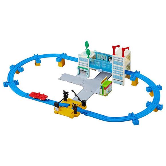 Takara Tomy Plarail Let's Make a Town and Run! Tomica and Plarail My Town Kit, Train, Toy, Ages 3 and Up, Passed Toy Safety Standards, ST Mark Certified