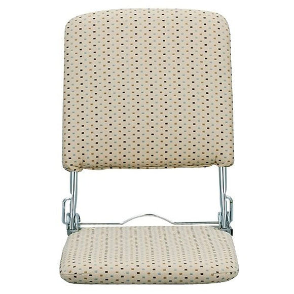 Miyatake Manufacturing PLACE YS-424 BE Floor Chair, Width 15.7 x Depth 20.1 - 28.7 x Height 17.3 - 20.9 inches (40 x 51 - 73 x 44 - 53 cm), Beige, Made in