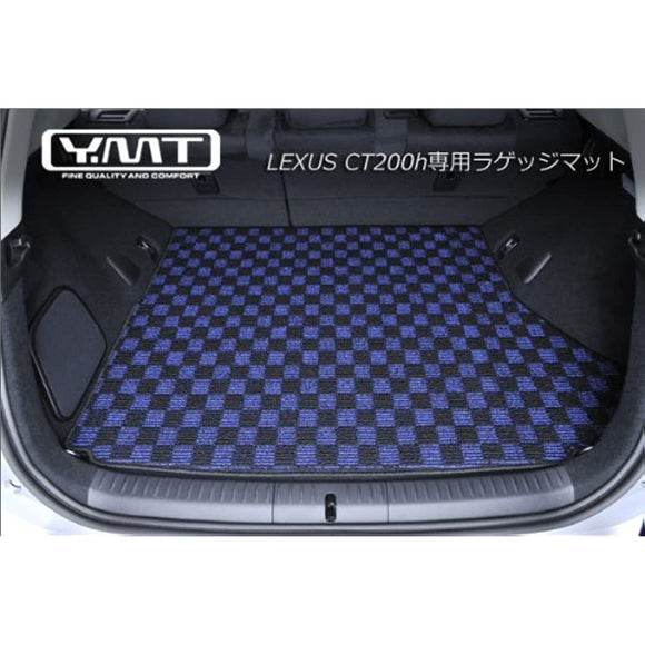 YMT LEXUS CT200H Luggage Mat Loop Check Red Black-