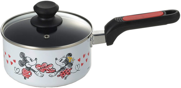 Tamahashi MM-312 Mickey Minnie One-Handed Pot, 6.3 inches (16 cm)
