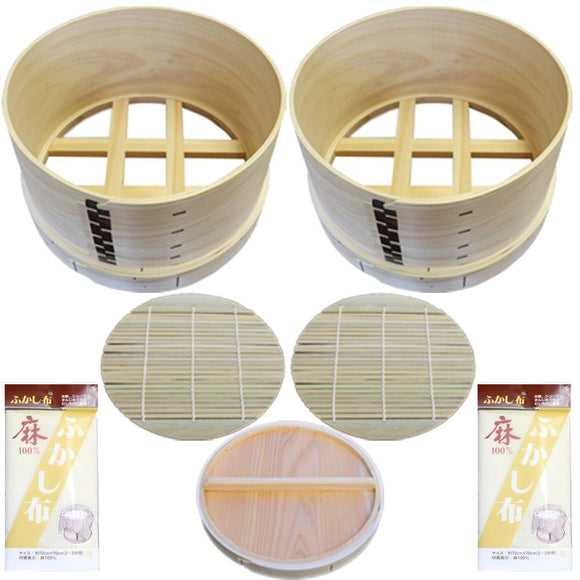 Yoshino Natural Cypress, Made in Japan, Set of 2 Tiers, With Lids, Deep 5 Sizes, 11.8 inches (30 cm), For 3 Shoes, Idigit Bottom Seiro