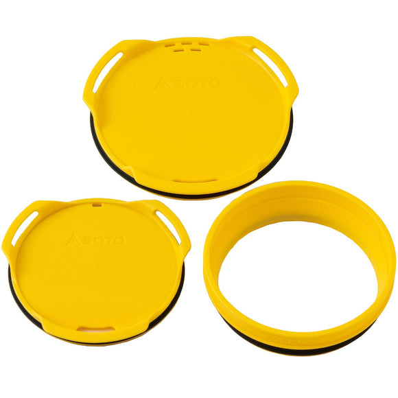 SOTO SOD-5211 Thermostack Color Lid & Joint Set, Orange/Yellow/Blue