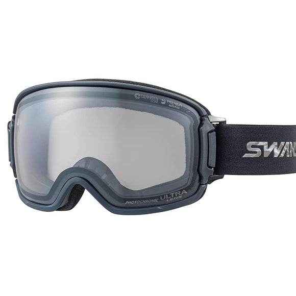 SWANS RIDGELINE Ski and Snowboard Goggles, Anti-Fog, Premium Anti-Fog, Water Repellent, Can Be Used with Glasses