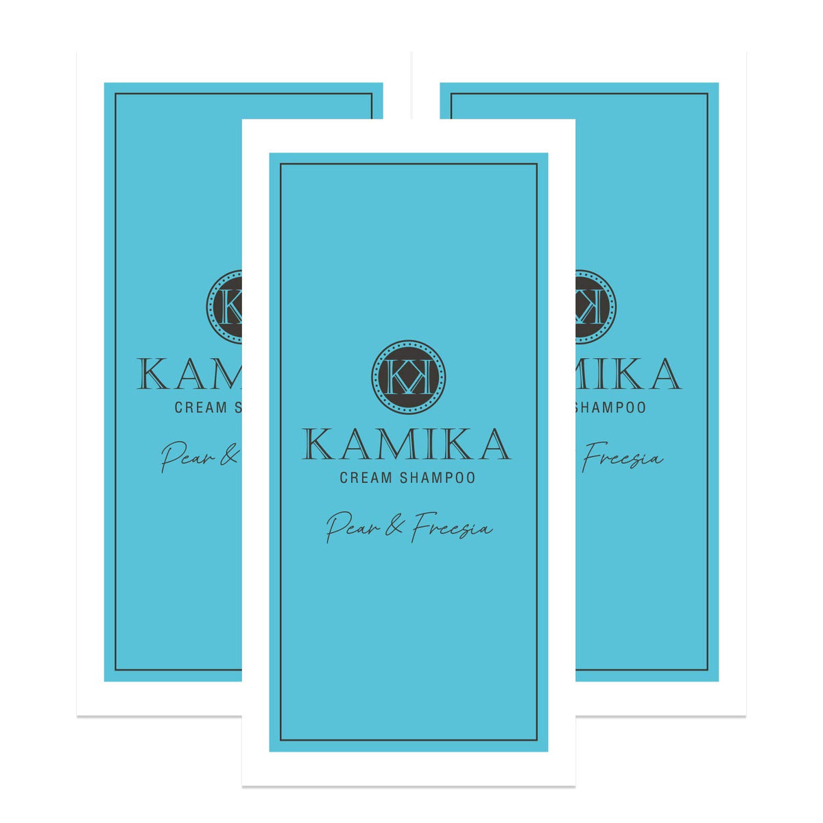 [Spring Limited] KAMIKA Black Hair Cream Shampoo Trial Trial 3 Days Pouch  Set of 3 [Scalp Care for Hair Damaged by Gray Hair Dyed, Scalp Care,