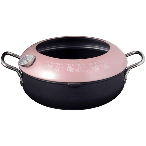Iron Tempura Pot 9.4 inches (24 cm) with hood and thermometer