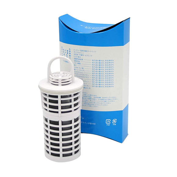 Replacement Cartridge for Sports Performance Water Re.Cera (Licera) [Low Molecular Cluster Penetrating Water] [Made in Japan/Pot Water Filter]