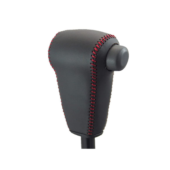 Tricolore EX 1BK3D17B1B1R HIJET BLACK LEATHER X Red Stitching 3D-17 DIY Shift Knob Genuine Leather Replacement Kit Kit