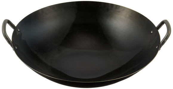 Yamada Iron Hammered Wok with Both Handles, 13.0 inches (33 cm) (Plate Thickness: 0.05 inches (1.2 mm)
