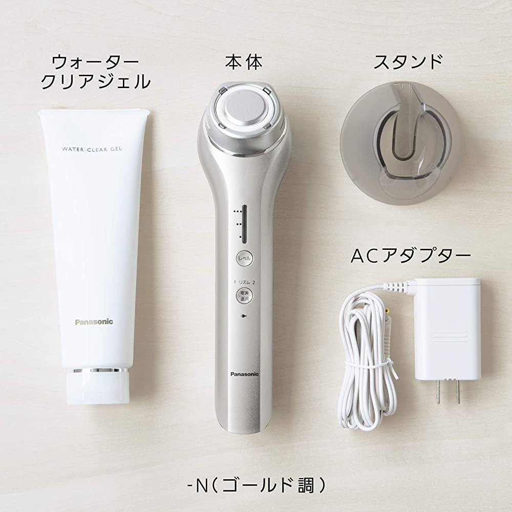 Panasonic EH-SR73-N Facial Beauty Device, RF (Radio Wave), Overseas  Compatibility (Depending on Location), Cordless, Gold Tone