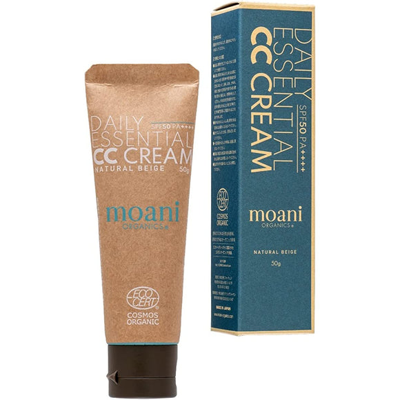 moani organics DAILY ESSENTIAL CC CREAM (NATURAL BEIGE) SPF50 PA++++ Sunscreen makeup base (natural beige)