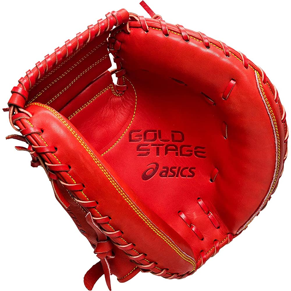 ASICS Baseball Hard Glove Pitcher GOLDSTAGE Size 8 3121B010 Right golden  camel
