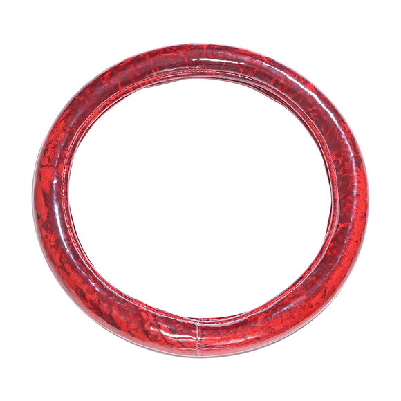 MIYABI MHC-CC-2HSRE EXTRA THICK STEERING WHEEL COVER, SIZE 2HS, RED