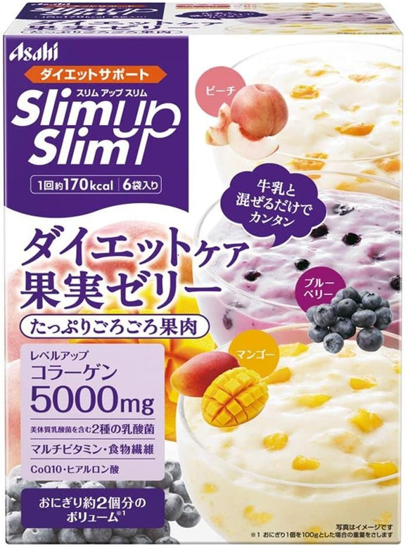 Asahi Slim Up fruit jelly 6 bags