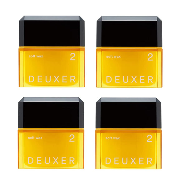 DEUXER Soft Wax 2 (Set of 4) Hair Wax, Floral Berry