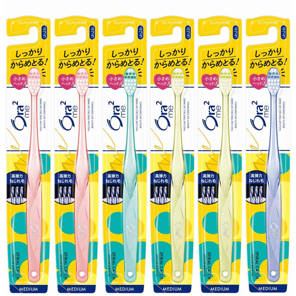 Ora2 Me Toothbrush Spiral Catch Norm 6 Pack