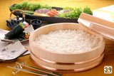 Kisosawa Thick Rice Table, Sushi Tub, Rice Kiri, 11.8 inches (30 cm), 3 Cups