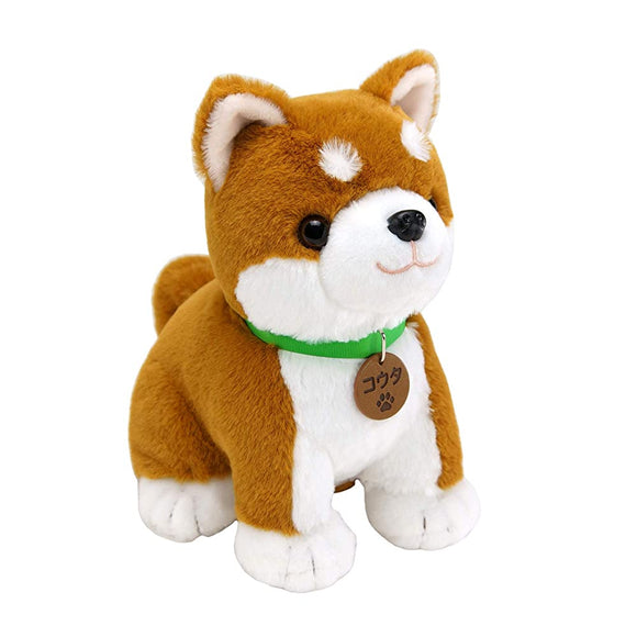 Voice Recognition Plush Toy [Shibaiinu Kouta with Bandana] Enjoy talking and singing with a real 4-year-old boys' voice. A cute single saying, soothing from 8 to 9 o'clock at night