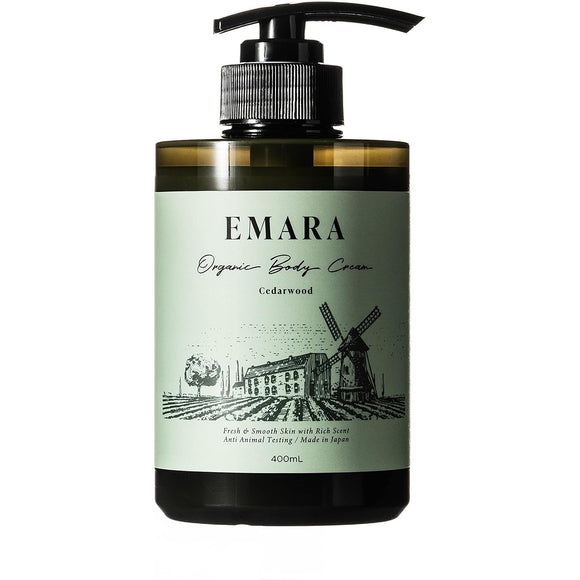 EMARA Organic Body Cream《Cedarwood》 (400ml)