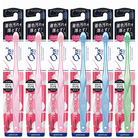 Ora2 Me Toothbrush Stain Clear Norm 6 Pack