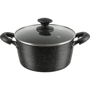 Wahei Freiz RB-2123 Marble Coat, Double Handle Pot, 8.7 inches (22 cm), Non-Stick Induction and Gas Compatible, Double Marble