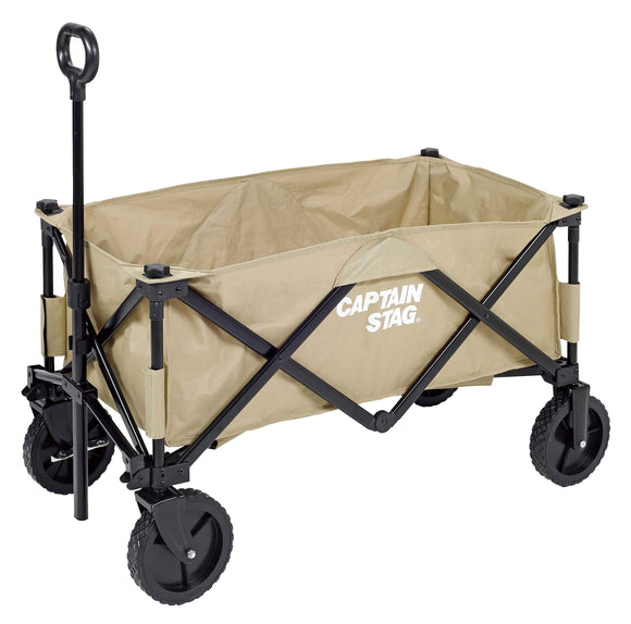 CAPTAIN STAG Outdoor Wagon CS Convergent 4-wheel carry with storage bag With front wheel stopper [UL-1055 / UL-1056 / UL-1031 / UL-1035]