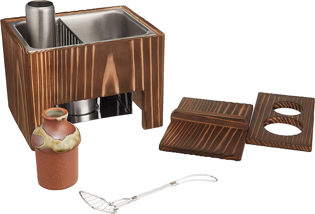 Yamako Yakisugi Yudofu Set for 1 person Tofu scoop, soup next