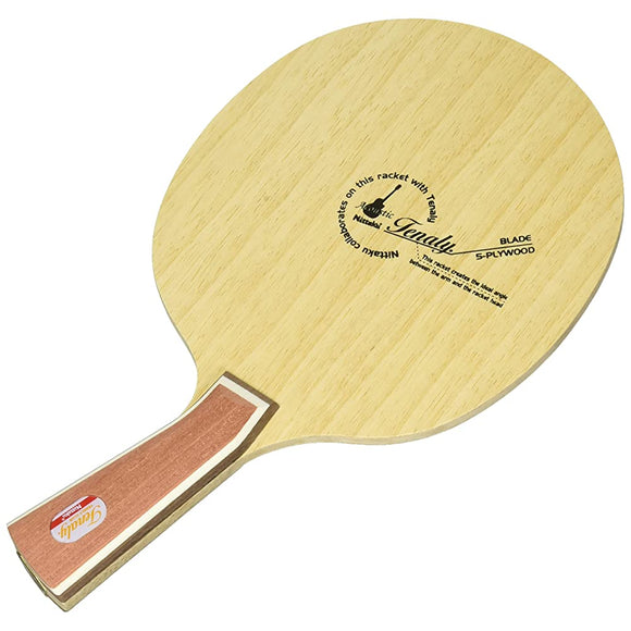 Nittaku NE-6783 Table Tennis Racquet, Tenary Acoustic Shakehand for Attacks, 5 Plywood