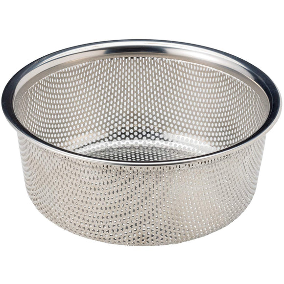 Soto ST-950P Stainless Steel Colander, Made in Japan, Convenient to Use (Drain, Water Drainer, Rice Sharpener), Stain Resistant (Easy to Use), Rust Resistant (Long Lasting), GORA Punching Colander