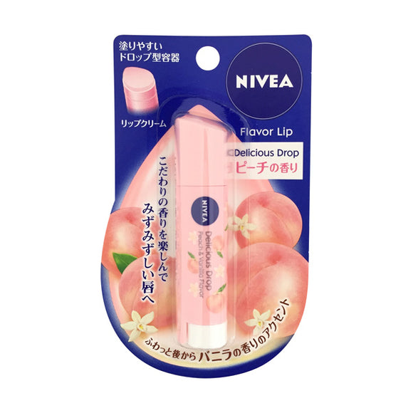 Nivea Flavor Lip Delicious Drop 3.5G (Peach Fragrance)