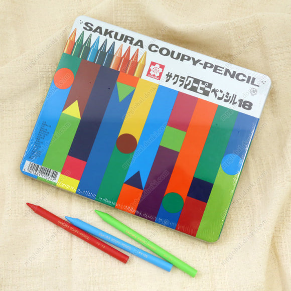Sakura Coupy Pencil, 18 Colors (W/Can)