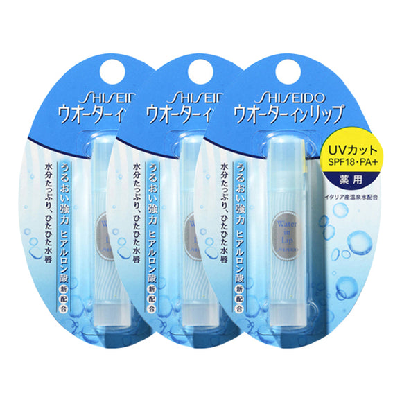 Shiseido Water In Lip Medicinal Stick, Uv Cut (3G)*3