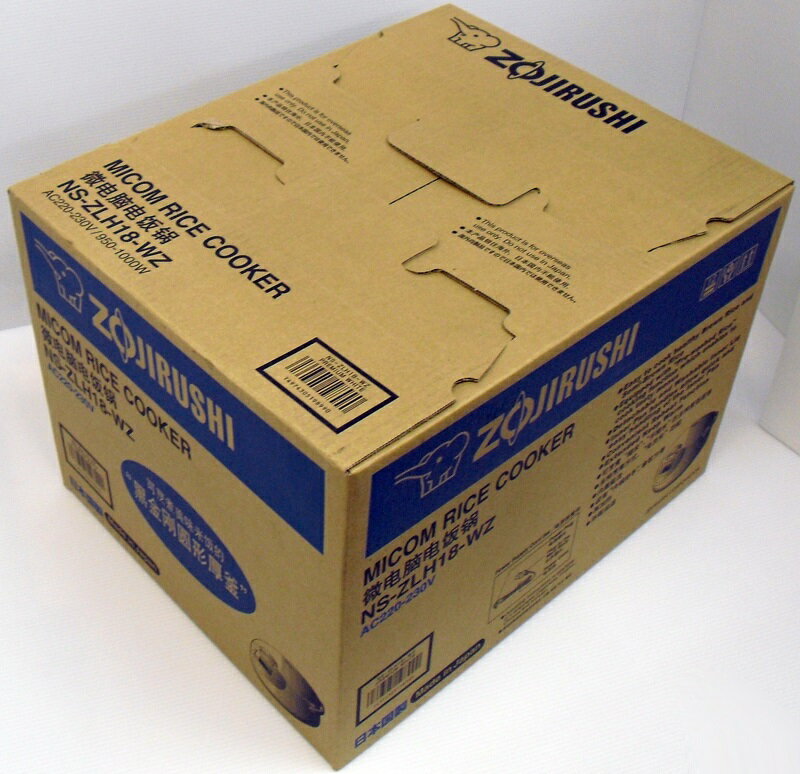 Zojirushi 炊飯器 NS-ZLH18 NEURO FUZZY 象印（ZOJIRUSHI） 海外向け炊飯器 NS-ZLH18 220V-240V 7〜8人前分