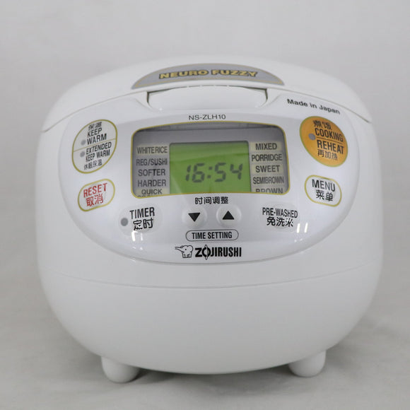 ZOJIRUSHI 220-230V Rice Cooker NS-ZLH10-WZ White 1L ‎680W Made in Japan