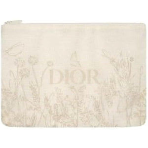 Christian Dior Dior Dior Flower Pouch Cosmetic Pouch Flat Novelty Logo Present Flower