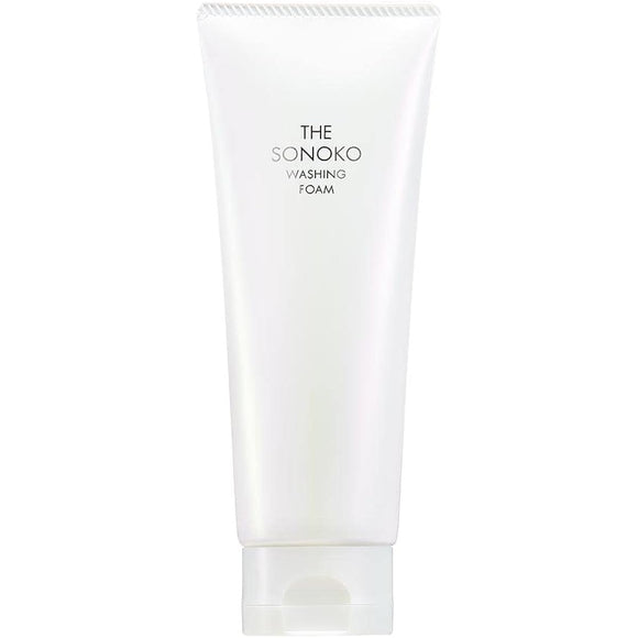 SONOKO [50th Anniversary of Founding Sonoko Suzuki] The Sonoko Washing Foam 100g [Creamy, fine, dense foam absorbs dirt] Facial cleansing foam with moisturizing ingredients, hyaluronic acid, pearl barley seed extract, apple stem cell extract, beauty