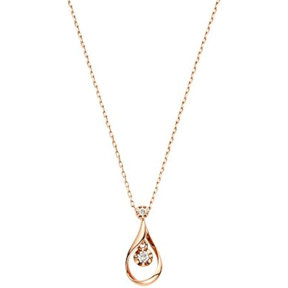 [Vendome Aoyama] Necklace K10 Pink Cold Diamond Swing Drop AJAN132240DI