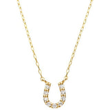 [VIH Vendome Aoyama] Necklace K10 Yellow Gold Diamond Horseshoe GJVN033640DI